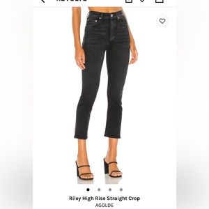 Agolde Riley High Rise Straight Crop